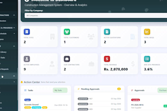 develop construction management system for sme
