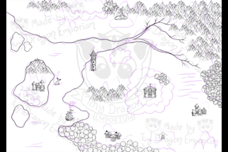 create a custom, hand drawn world map
