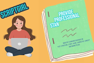 provide industry level script coverage for film, TV, and theatre