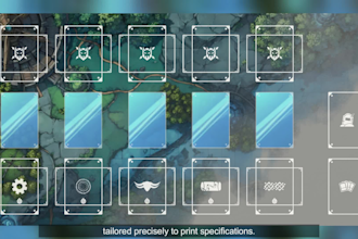 design custom print ready tcg playmats with card zones