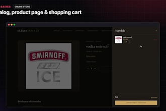 build a business website with catalog and admin panel