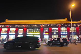 record 4k 60fps virtual walking tour and street view in china