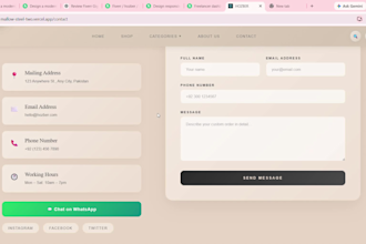 design a modern shopify store or shopify website