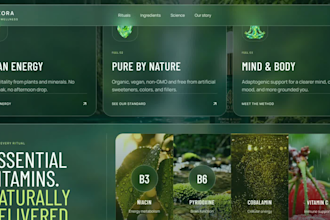 build a premium 3d scrolling landing page with immersive animations