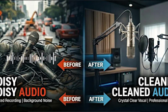 clean, repair and enhance your audio professionally