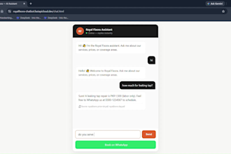 build a custom ai receptionist chatbot for customer support