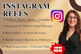 be your instagram reel editior and edit short form video reels to grow tiktok