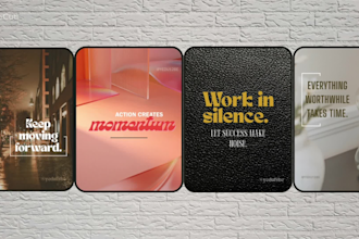 create professional motivational quote post designs