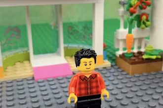 design a custom lego style minifigure for 3d printing stl file 3d lego animation