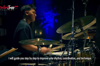 teach you drums from zero to playing your first song