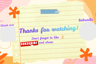 design aesthetic youtube outro and video end screen