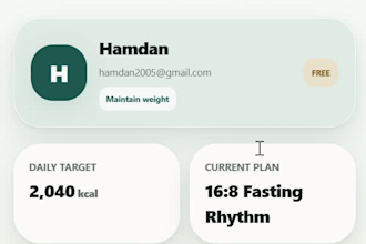 build a full stack calorie tracker or ordering app