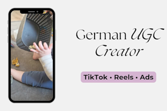 create german ugc for lifestyle, kids and home brands