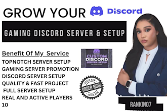 minecraft gaming promotion, fivem, rust server, dayz discord server promotion