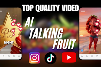 viral ai talking fruits videos ai dancing baby, 3d animation, ai funny object