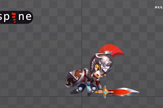 rig and animate smooth game ready 2d characters, creatures and props in spine 2d