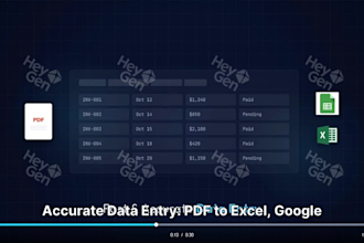 be your virtual assistant for data, excel bookkeeping