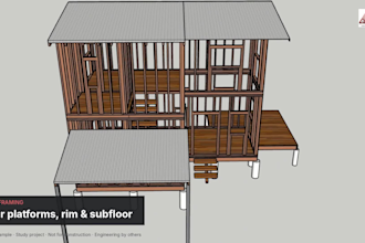 create a 3d wood framing model in sketchup from your house plans