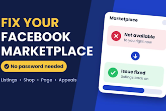 fix your facebook marketplace fix fb marketing issues fix fb shop fix