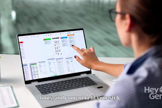 design an aesthetic planner canva template