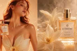 create luxury and cinematic ai photography for beauty and perfume brands