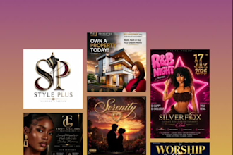 design a luxury business flyer and logo