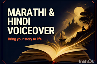provide soft marathi and hindi storytelling and voiceover