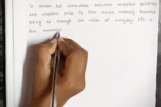 write anything in neat cursive handwriting and calligraphy