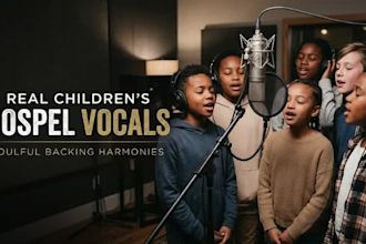 record children choir or kids background vocals to your song