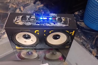make 3d design of mini speakers and amplifier with pcb