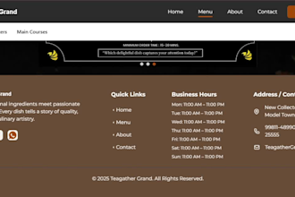 build a modern restaurant website in wordpress