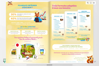design a two panel corporate professional brochure
