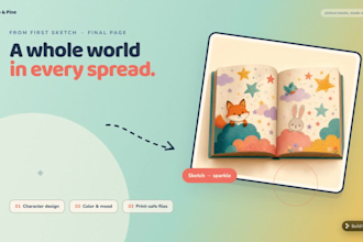 create christmas children book illustrations