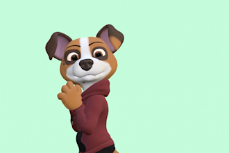 create a 3d character for games and movies or print
