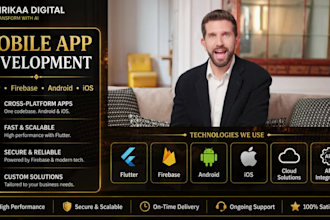 create flutter apps and mvp for android and ios