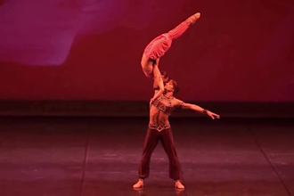 create a viral tiktok dance video with ballet dance, group dance choreography