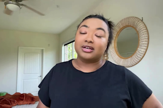 create a female ugc testimonial video