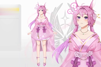rig live2d vtuber model, cartoon animation, vtuber commission, vtube studio