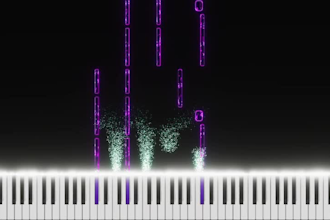 create synthesia piano visualizer and tutorial video from audio or midi