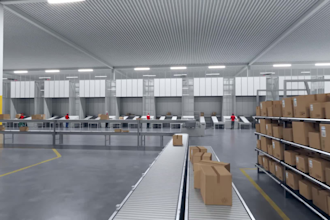 design 3d warehouse, auto store, fulfillment center and logistics facility