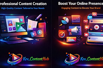 create content writing with visual creation