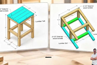 design custom woodworking plans, DIY plan with 3d assembly guide