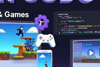 develop 2d and 3d games in unity or godot