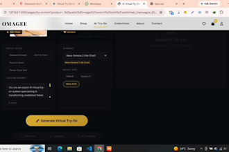 develop a shopify clothing store with ai virtual try on
