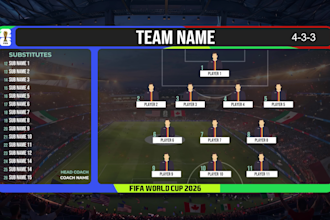 create world cup 2026 lineup graphics