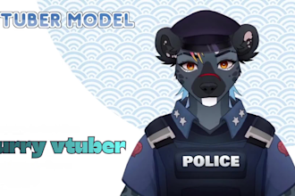 create custom furry vtuber models with live2d vtuber character and anime vtuber