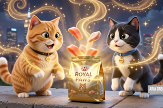 create a cinematic animated commercial for your food or pet brand