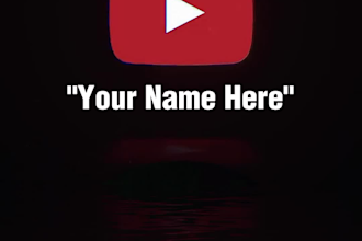 create a unique and eye catching youtube logo , intros , etc
