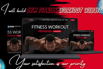 build gym website fitness personal trainer workout website yoga sports website