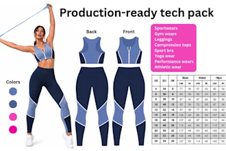 activewear fashion designer apparel wear tech pack fitness wear designer gymwear